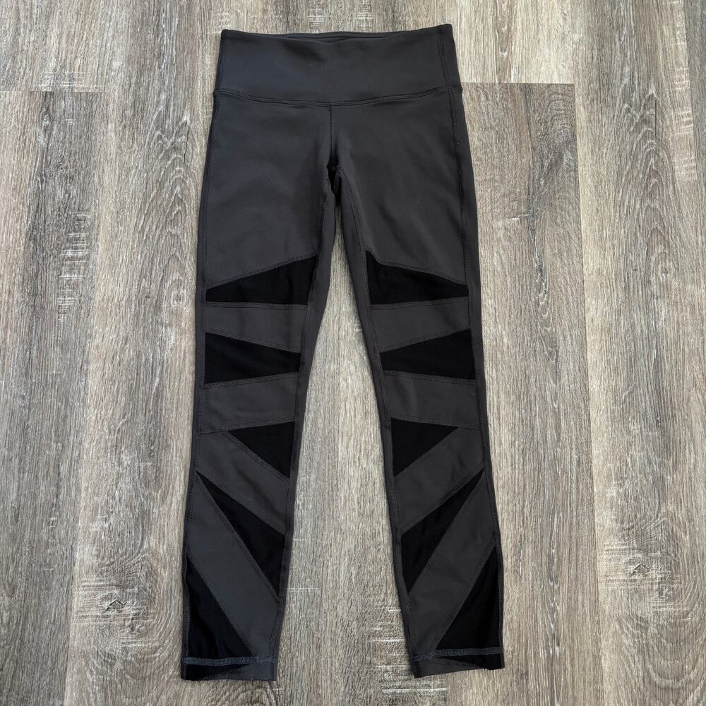 Lululemon Tech Mesh Tight in Soot Gray / Black